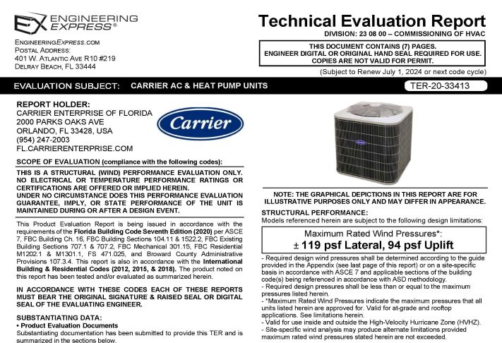 Carrier: AC Heat Pump Units