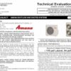 Amana: Ductless and Ducted System Technical Evaluation Report