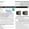 Johnson Controls: HH8 Series Technical Evaluation Report