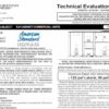 American Standard: B.0 Cabine Commercial Units Technical Evaluation Report